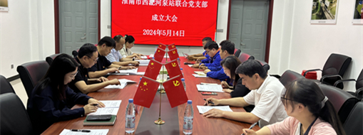 ?抓黨建，促發(fā)展！淮南市水利局與中水三立成立聯(lián)合黨支部